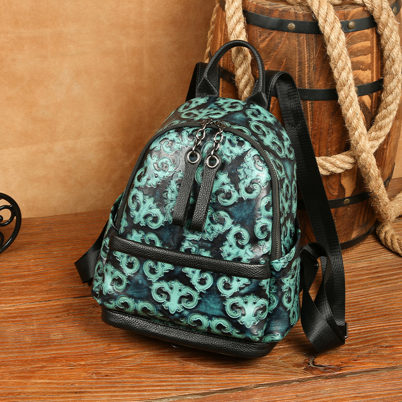 Johnature Genuine Leather Embo - Leather Backpack Vintage 评论和价格