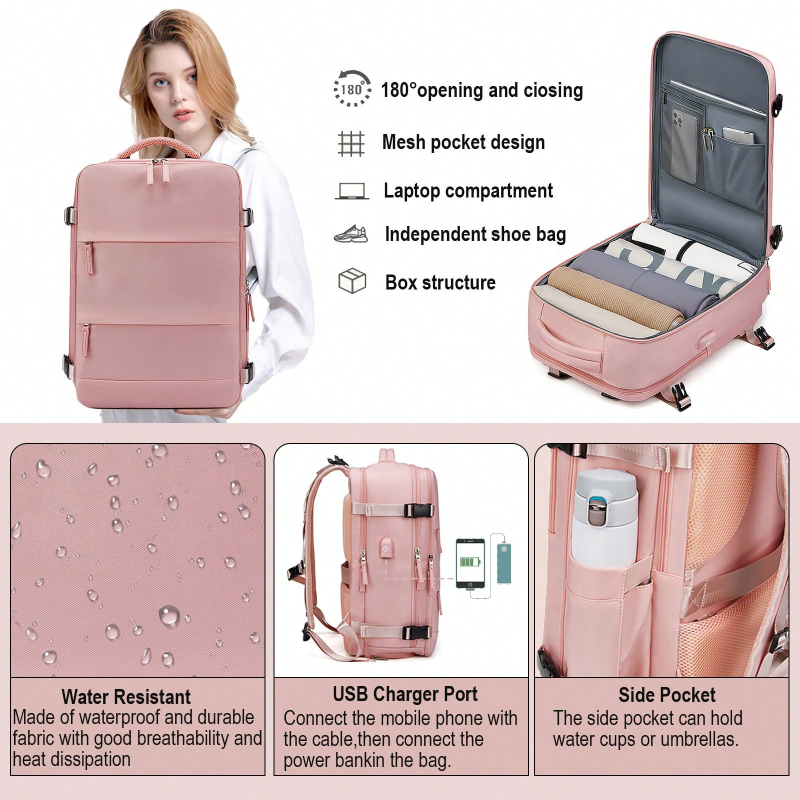 Travel Backpack Carry On Anti  - Travel Backpack Anti Theft 评论和价格