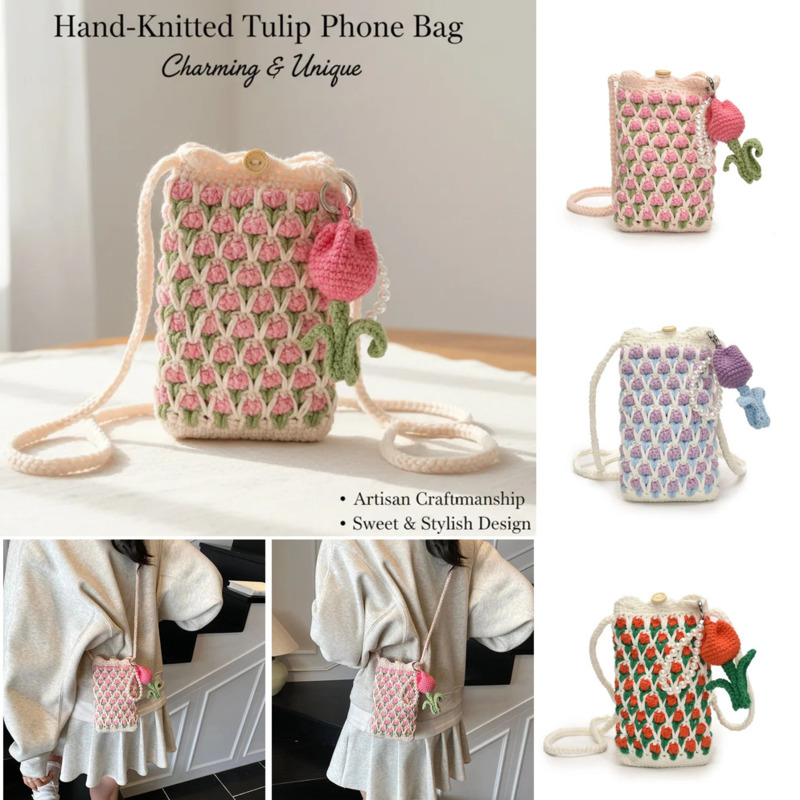 Handmade Backpacks Crochet Tul - Mini Backpack Purse 评论和价格